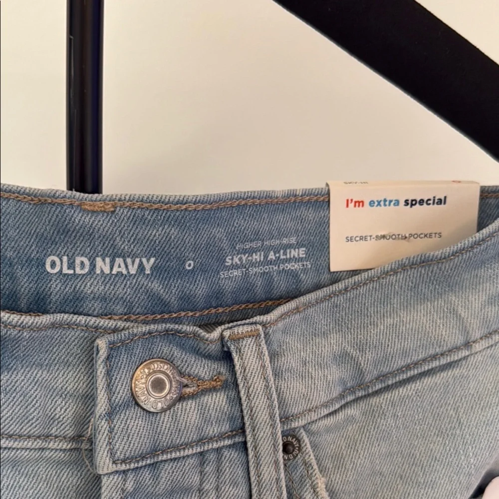 Old Navy Women's Light Blue Denim Shorts - Picture 5 of 5